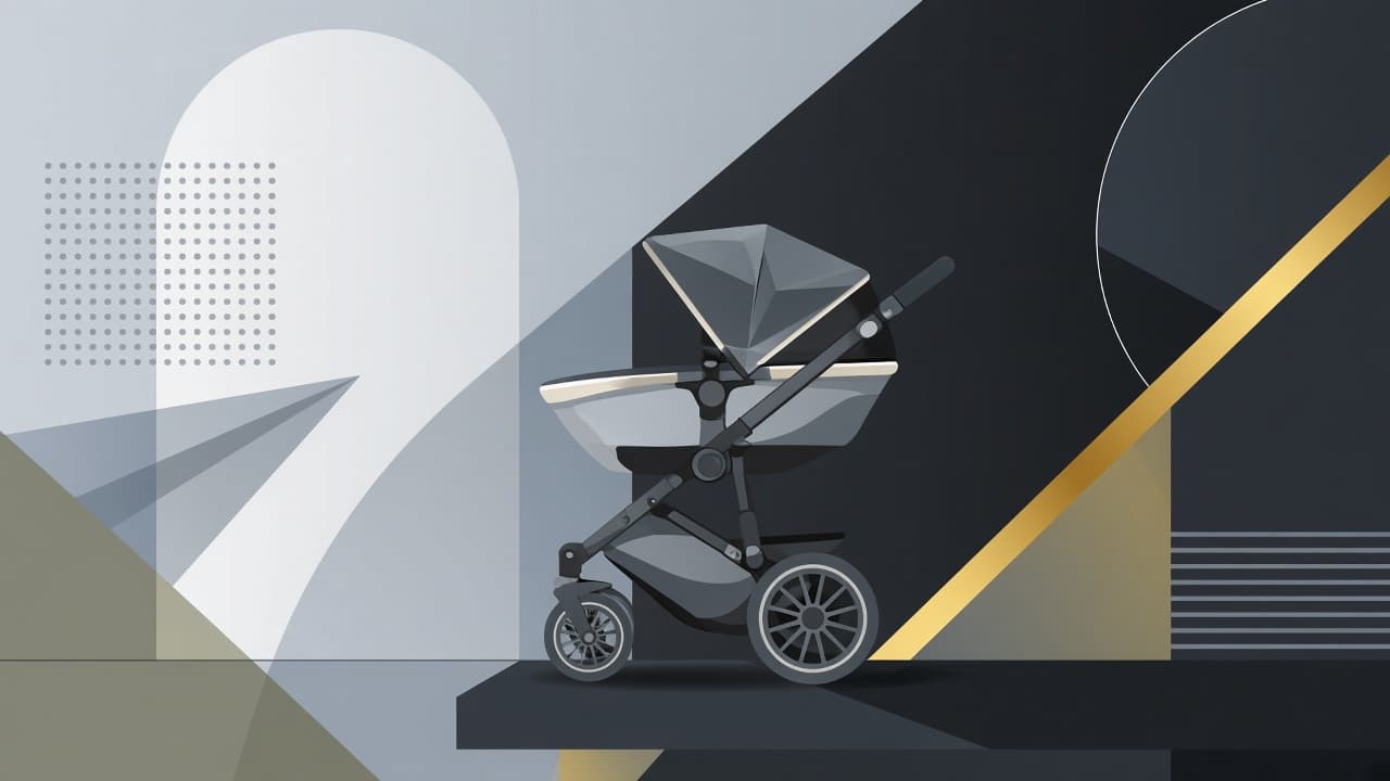 KI-generert illustrasjon: Silver Cross og Lamborghini lanserer barnevogn til 47.000 kroner