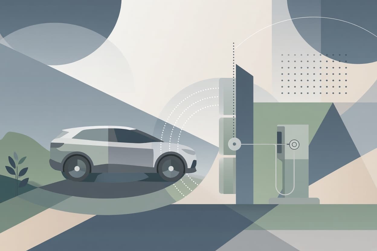 KI-generert illustrasjon: Volkswagen gir ID.4 navnet ID. Tiguan – ladearkitekturen består