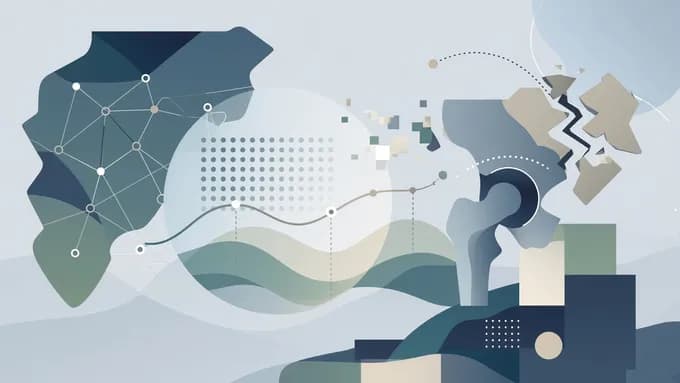 KI-generert illustrasjon: Svensk AI kan forutse hoftebrudd flere år før de skjer